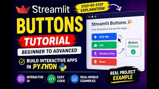 Streamlit Buttons Tutorial Beginner to Advanced Build Interactive Apps in Python