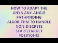 How to adapt the Anya any-angle pathfinding algorithm to handle non-discrete positions