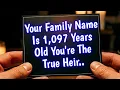 Your Family Name Is 1 097 Years Old You May Be the True Heir to a Forgotten Legacy