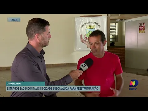 Município de Angelina recebe ajuda, por meio de PIX, para ajudar famílias atingidas pelas chuvas