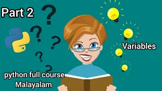 Python Full course part - 2 Variables Malayalam DST Codder