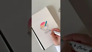 رسم حلى بالوان الماركر Food Illustration 