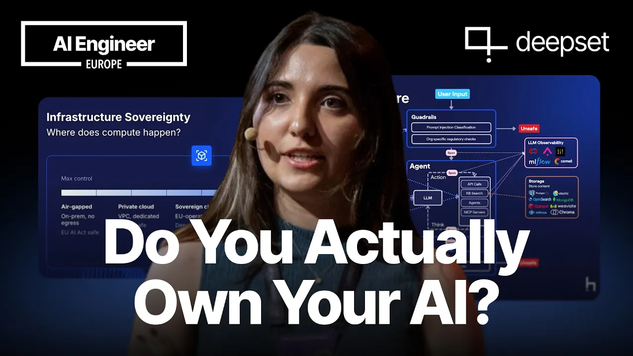 What Breaks When You Build AI Under Sovereignty Constraints - Bilge Yücel, deepset GmbH: video thumbnail