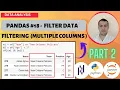 PYTHON PANDAS TUTORIAL - FILTERING DATA WITH TWO OR MORE COLUMNS
