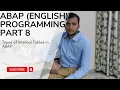 E3 8 Types of Internal Table in ABAP Programming