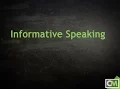 Informative Speaking Basics
