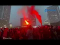 Protesters Sing National Anthem and Youth Pledge at Bundaran HI