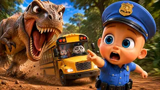 T-Rex Raksasa Mengejar Bus Sekolah! 😱🦖 Bisakah Baby Police Menyelamatkan Semua Orang? 🚓