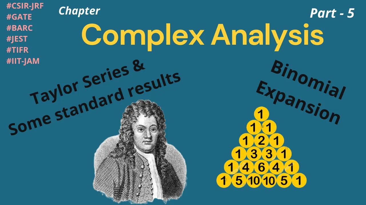 Taylor series expansion with examples | Some standard results | Binomial expansion |complex analysis