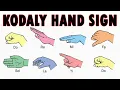 KODALY HAND SIGN SOLFEGE DO RE MI With C note-based binaural beat