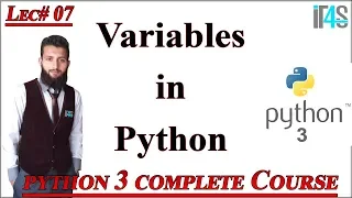 Python Tutorial in Urdu Hindi Variables and Data Types in Python - Details with Examples