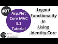 Logout in asp net core Show hide login-logout Asp Net Core tutorial