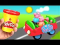 Download Lagu Create Play Doh Peppa Pig Family car and ice cream | Toy Learning Video for Toddlers| Learn Colors