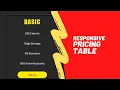 Responsive pricing table HTML CSS Neumorphism CSS Examples
