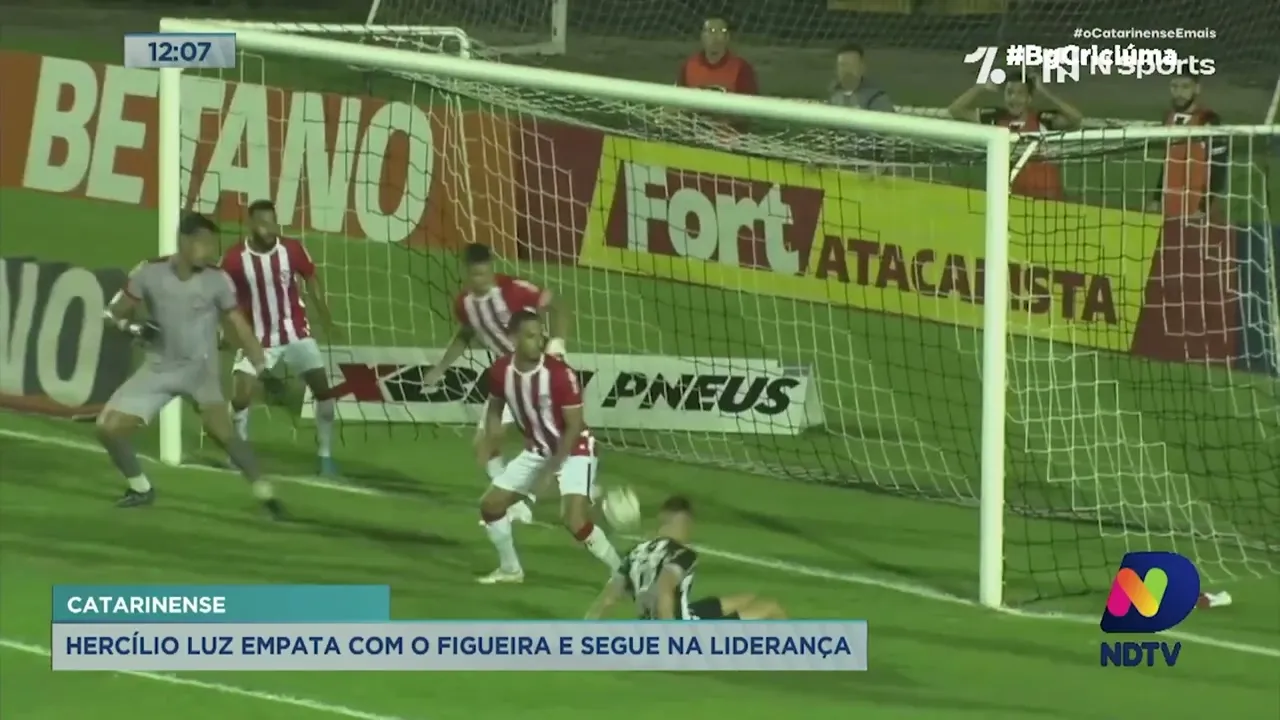 Hercílio Luz empata contra o Figueirense e segue na liderança do Catarinense