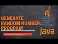 RANDOM NUMBER GENERATOR PROGRAM IN 3 TECHNIQUES JAVA