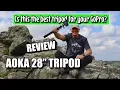 Lagu AOKA 28in/1.1lb Lightweight Compact Carbon Fiber Tripod - #tripod #aoka #review