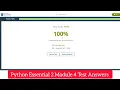 Cisco Python Essential 2 Module 4 Test Answers PE2 - Module 4 Test Answers