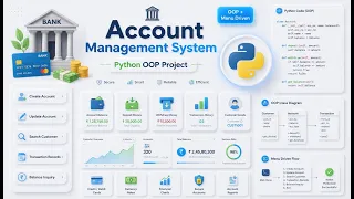 Account Management System Using Python Complete Python Project Tutorial OOP concepts