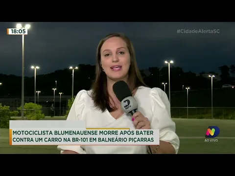 Motociclista morre após acidente envolvendo carro na BR-101