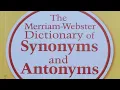 Sean DAY 5 43 The Merriam-Webster Dictionary of Synonyms Antonyms