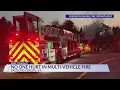 No one hurt in Fredericksburg multi-vehicle fire