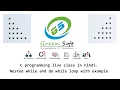 Nested loop with example in hindi c programming live classes c language live classes pattern