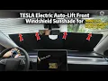 Teslasy Electric Auto-Lift Front Windshield Sunshade for Tesla Model 3 Model Y