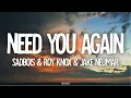 Download Lagu SadBois \u0026 ROY KNOX \u0026 Jake Neumar - Need You Again (Lyrics)