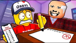 PODVÁDÍM PŘI ŠKOLNÍCH TESTECH V ROBLOXU..!?