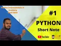 Python Revision 01 For AL ICT - Short Note Series in Sinhala