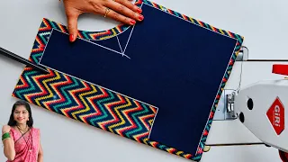 सध्या मार्केटमध्ये प्रचंड ट्रेंडमध्ये आहे ही ब्लाऊज डिझाईन|Trending New Model popular blouse design
