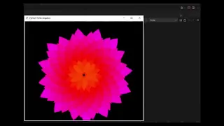 Amazing Python Turtle Graphics Animation Colorful Spiral Art
