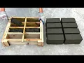 Produce many bricks for 1 cement brick mold made of wood