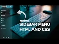 How to Create Sidebar in HTML and CSS Side Bar Menu using HTML CSS mr Stanger corder step by step