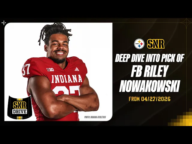 Video: Riley Nowakowski Deep Dive on SNR Drive | Pittsburgh Steelers