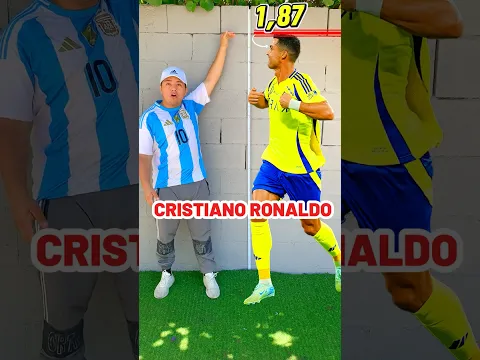 Cuanto miden los futbolistas Profesionales🤯#shorts #futbol #short