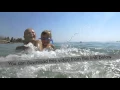 Bathing with mom is so funny