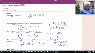 Math 154 Unit 1 Week 1