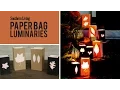 How to Make Paper Bag Luminaries Easy Halloween Fall Decoration