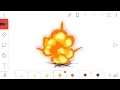 Explosion effect speed animating flipaclip