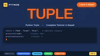 Python Tuple in Nepali Complete Tutorial for Beginners Code Everest