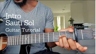 sauti sol intro acoustic guitar tutorial original and capo version how to play afro pop