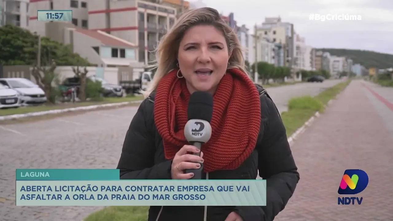 Aberta licitação para pavimentação asfáltica da orla do Mar Grosso em Laguna