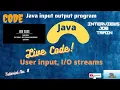 Java Input Output Program Example Writing Code in Java Hindi sb tech code
