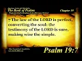 Psalm 19 Bible Book 19 The Book of Psalms - Holy Bible Text
