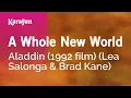 Download Lagu Karaoke A Whole New World - Aladdin (1992 film) (Lea Salonga \u0026 Brad Kane) *