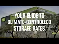 Your Guide to Climate-Controlled Storage Rates