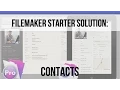 How does FileMaker s Contact Starter Solution work