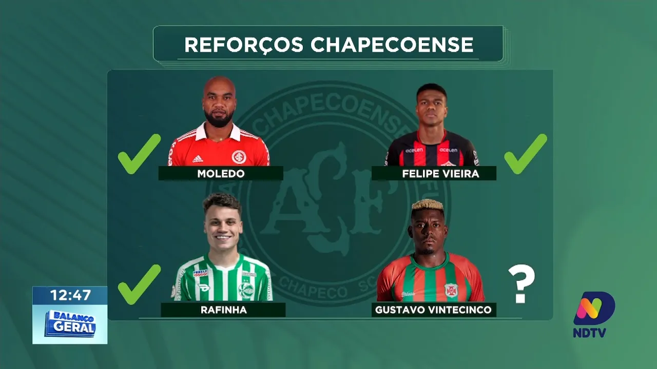 Chapecoense prepara novos reforços para o restante da Série B